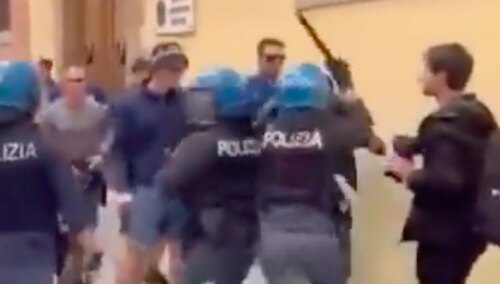 Kibice Lecha starli się z policją