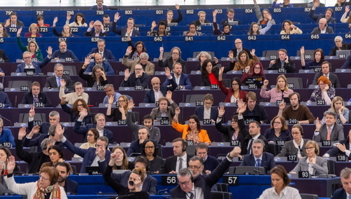 Głosowanie w Parlamencie Europejskim, zdjęcie poglądowe