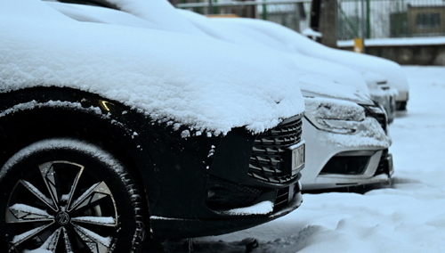 Opady śniegu w Kielcach