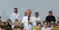 Donald Tusk na spotkaniu w Pabianicach
