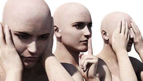 Trzy postacie. Ilustracja poglądowa