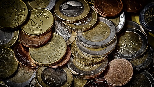 Euro, monety. Ilustracja poglądowa