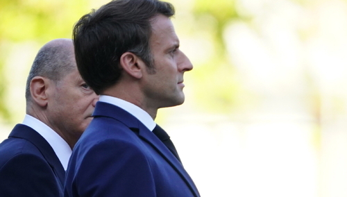 Olaf Scholz i Emmanuel Macron