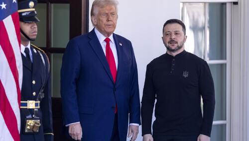 Prezydent USA Donald Trump i Ukrainy Wołodymyr Zełenski