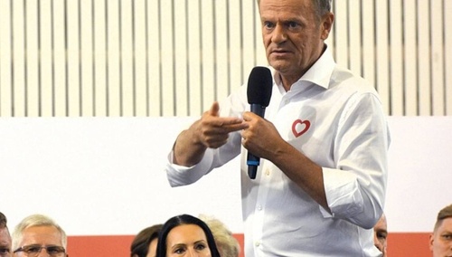 Przewodniczący PO Donald Tusk 