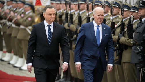 Andrzej Duda i Joe Biden