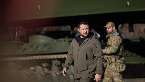 Prezydent Ukrainy Wołodymyr Zełenski