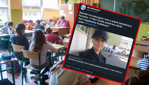 Skandal na inauguracji roku szkolnego w Poznaniu. 11-letni Tymek jest „nieopłacalny budżetowo”?