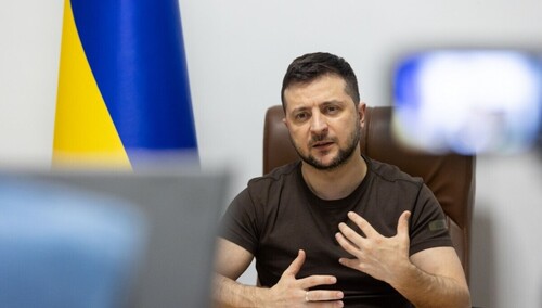 Prezydent Ukrainy Wołodymyr Zełenski