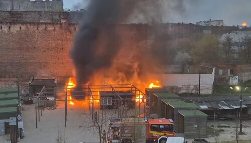 Pożar na bazarze Różyckiego