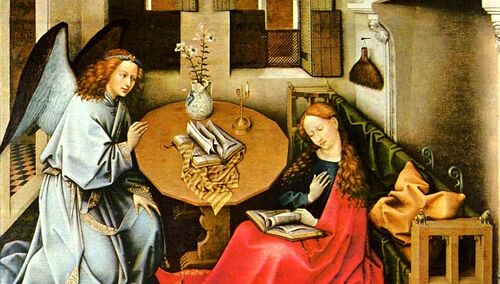 Archanioł Michał zwiastuje Najświętszej Marii Pannie