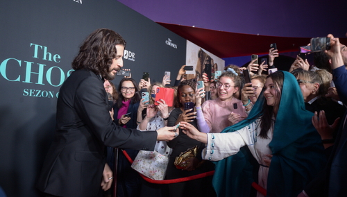 Jonathan Roumie na warszawskim pokazie przedpremierowym czwartego sezonu serialu "The Chosen"