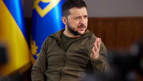 Prezydent Ukrainy Wołodymyr Zełenski