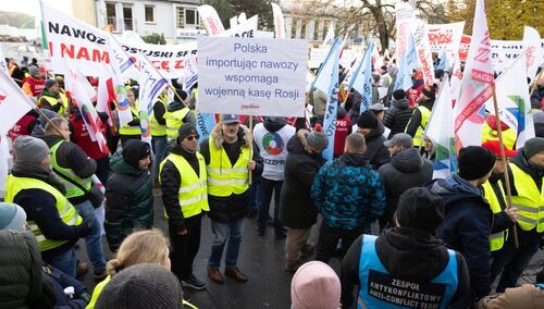 Pikieta pracowników Zakładów Chemicznych "Police" 