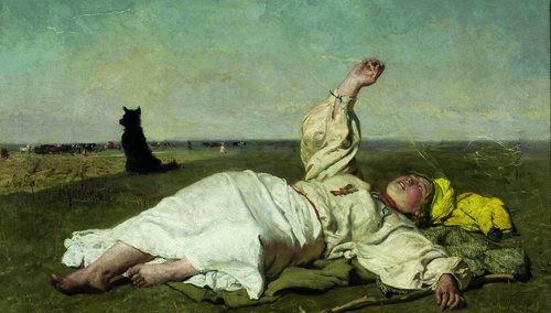 Józef Chełmoński, "Babie lato"