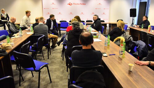 Protest w centrali Poczty Polskiej