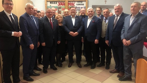 Otwarcie nowej siedziby Oddziału Łuków NSZZ "Solidarność"