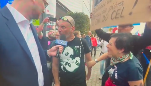 Dziennikarz Wiadomości TVP opublikował nagranie