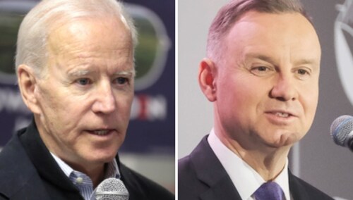 Joe Biden i Andrzej Duda