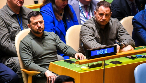 Prezydent Ukrainy Wołodymyr Zełenski