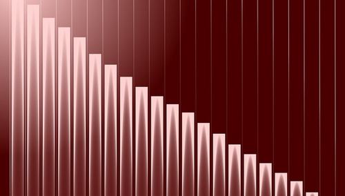 Wykres. Spadek. Grafika ilustracyjna