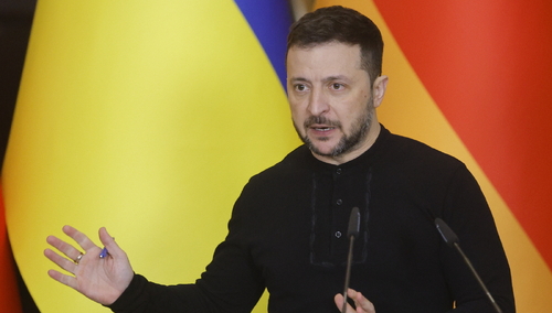 Prezydent Ukrainy Wołodymyr Zełenski