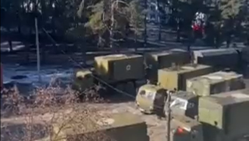 Ciężarówki rosyjskiej armii