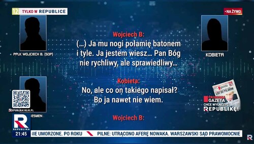 Szokujące taśmy w TV Republika