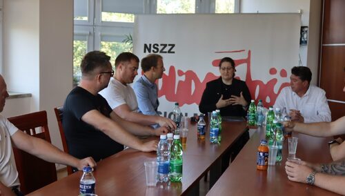 Wizyta norweskich związkowców w siedzibie Zarządu Regionu Małopolskiego NSZZ "Solidarność"
