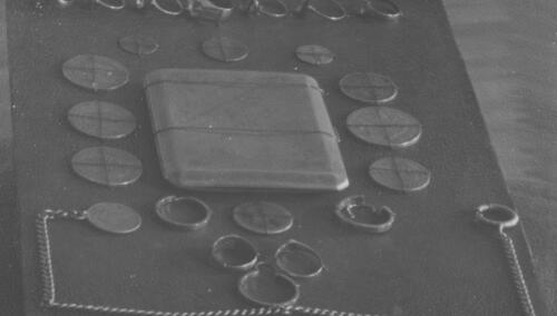 Kosztowności od podoficerów 4 Dywizjonu Artylerii Konnej, ofiarowane na Fundusz Obrony Narodowej/ zbiory NAC