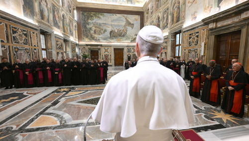 Leon XIV na spotkaniu z Dykasterią Nauki Wiary