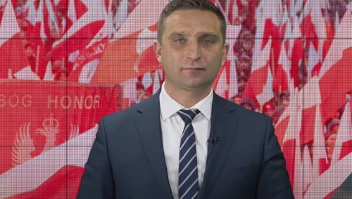 Prezes stowarzyszenia Marsz Niepodległości Robert Bąkiewicz 
