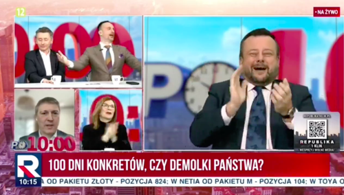 Kompromitacja posła Hołowni w programie na żywo