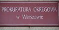 Siedziba Prokuratury Okręgowej w Warszawie