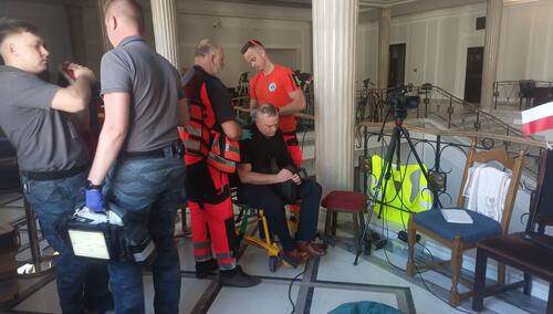 pomoc medyczna dla protestujących rolników