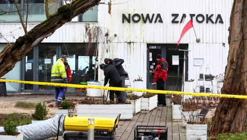 Akcja służb w dawnej Zatoce Sztuki