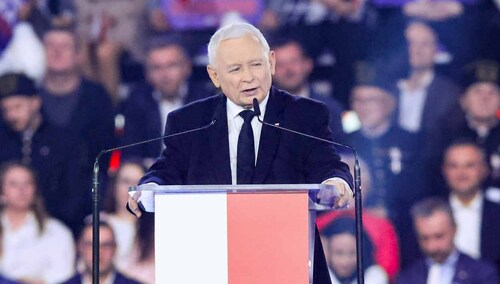 Jarosław Kaczyński na konwencji Karola Nawrockiego