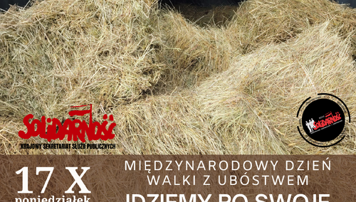 Związkowcy wręczą politykom siano. "7,8 proc. podwyżki? Takim sianem się wypchajcie!"