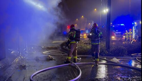 Pożar przy ul. Bakalarskiej