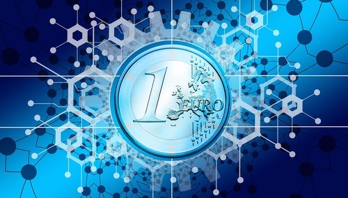 Cyfrowe euro - zdjęcie ilustracyjne