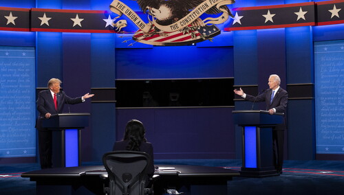 "Spokojniej, ale nie zabrakło ataków." Starcie Trump-Biden