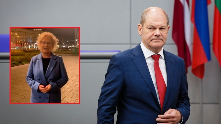 Kanclerz Niemiec Olaf Scholz / Minister obrony Niemiec Christine Lambrecht