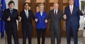 Von der Leyen wraz z prezydentami krajów Mercosur
