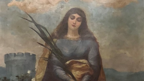 Ołtarz sw Barbary Antonio Solaro, Bazylika św Michała Archanioła i św Stanisława w Krakowie