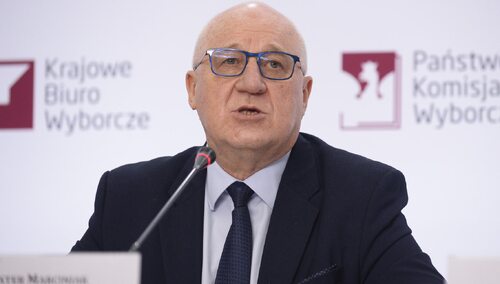 Przewodniczący PKW Sylwester Marciniak