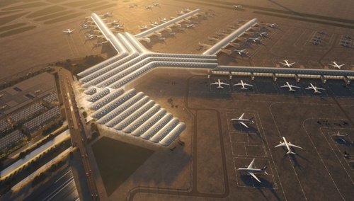 Wizualizacja Centralnego Portu Komunikacyjnego 