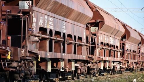 Wagony towarowe. Ilustracja poglądowa