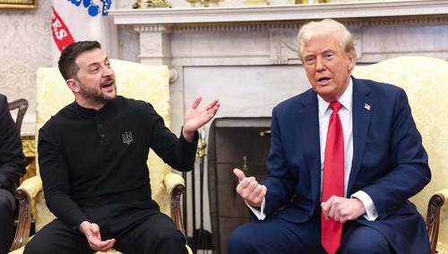 Wołodymyr Zełenski i Donald Trump