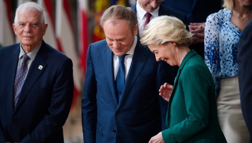 Donald Tusk i Ursula von der Leyen
