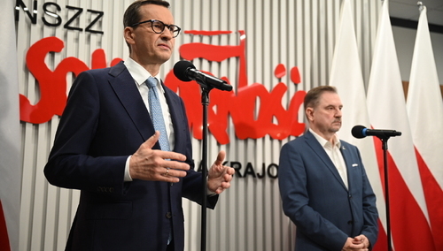Mateusz Morawiecki: „Czerpiemy z propozycji Solidarności”. Zakończyło się spotkanie premiera z przedstawicielami "S" [WIDEO]
